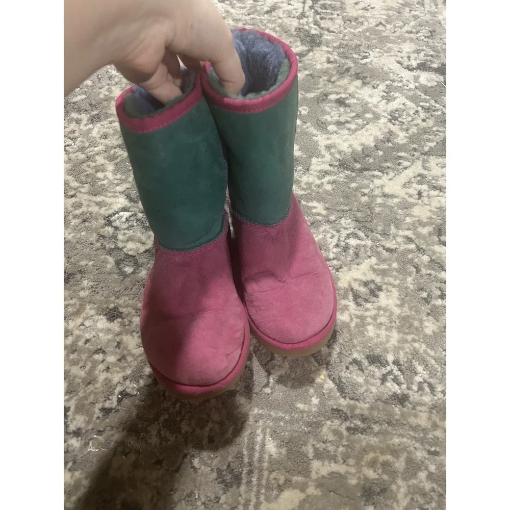 Girls Color block Ugg‎ Australia Suede Boots Size 3